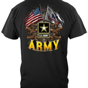 US Army Double Flag US Army T Shirt
