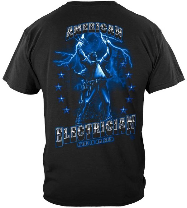 American Work Force Electrician T-Shirt | American Flag T Shirt