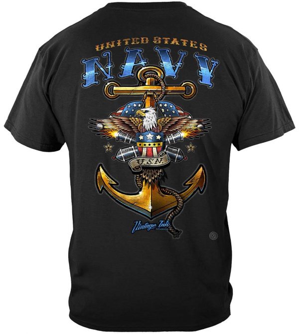 US Navy Vintage Tattoo United States Navy T-Shirt
