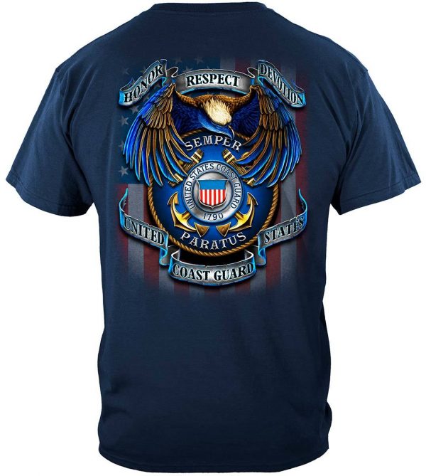 US Coast Guard Second to None T Shirt For Man