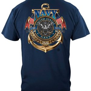 American Veteran Apparel T Shirts for Men with USA Flag