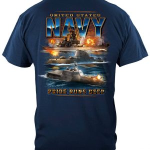 US Navy Pride Runs DEEP T Shirt